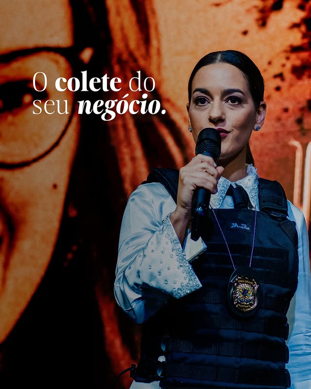 Jessica em palestra